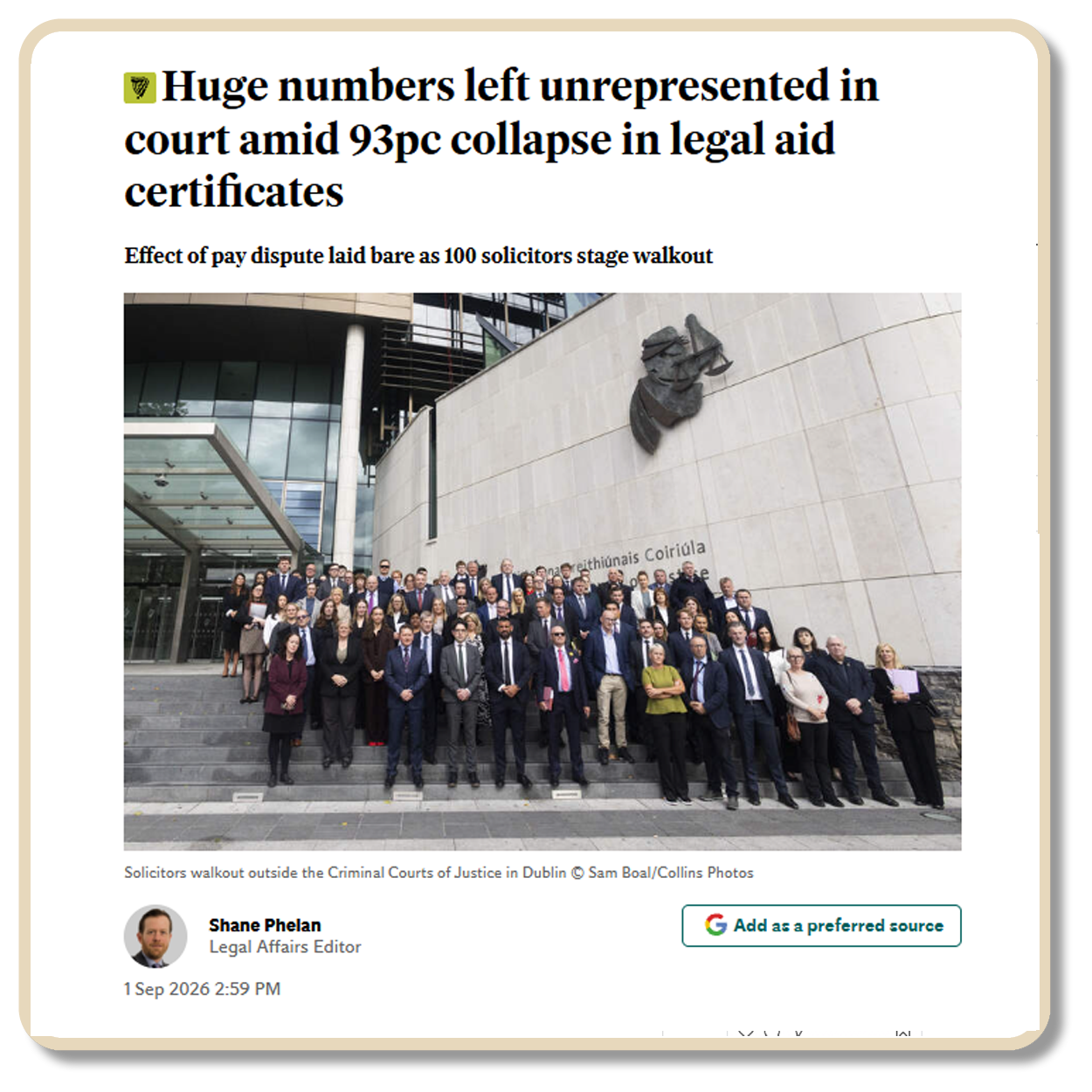 Irish independent coverage