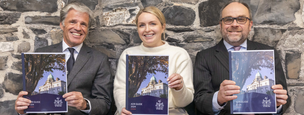 Eamon Harrington launching a guide to ADR