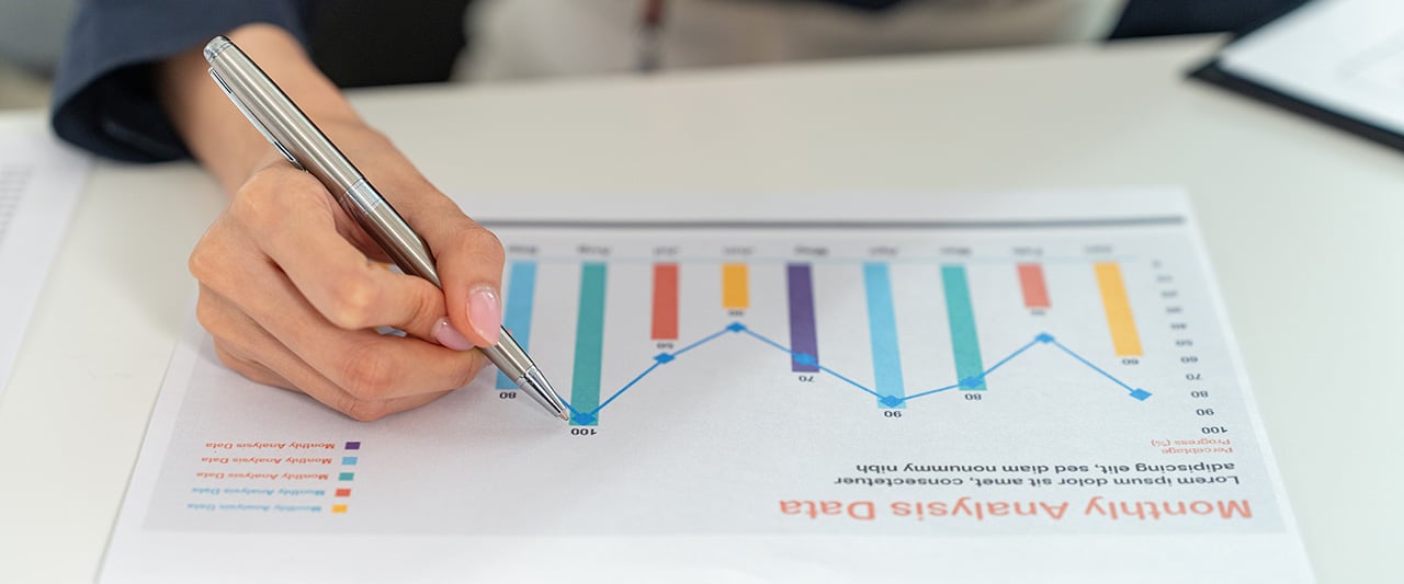 A decorative image denoting financial investment