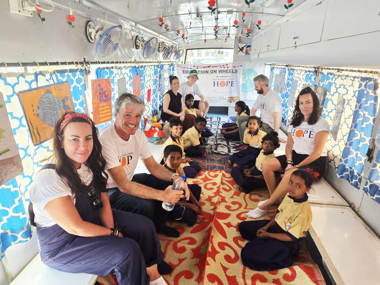 Eamon Harrington with Law Society staff visiting Kolkata