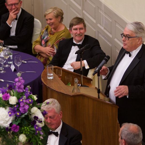 Chief Justice Frank Clarke entertained listeners with an amusing speech