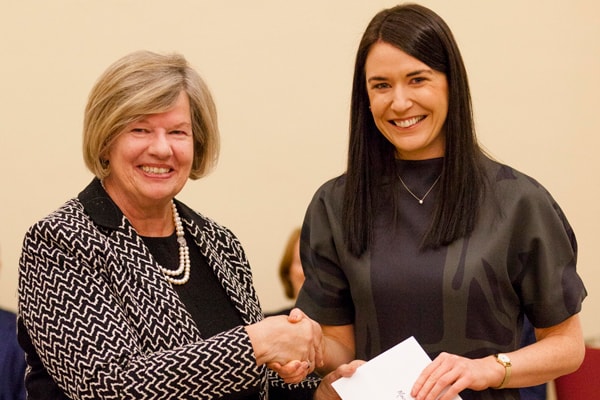 Law Society past president Elma Lynch with Mairead McGuinness