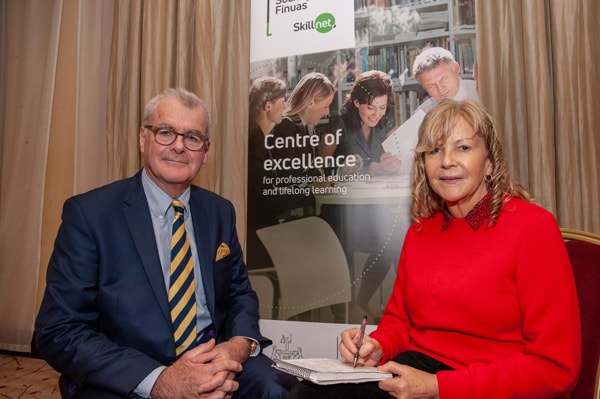 President Patrick Dorgan interviewed by journalist Chris Dunne