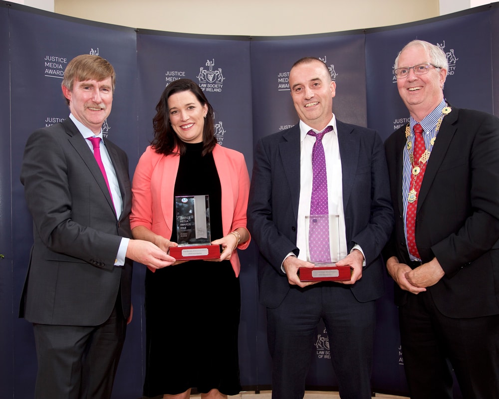 DG Ken Murphy and President Michael Quinlan with Doireann O' Hara and Paul Murphy