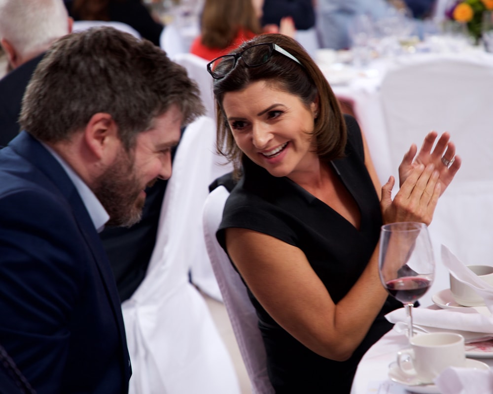 TV3's Colette Fitzpatrick with Conor Gallagher of the Irish Times