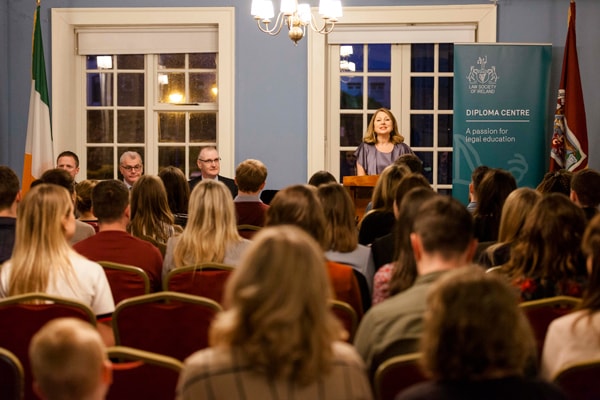 Freda Grealy speaking at the Diploma Centre Street Law conferral