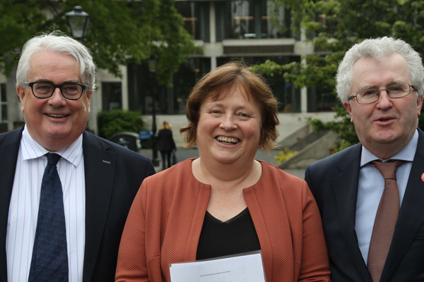 Chief Justice Frank Clarke, FLAC's Eilis Barry, Attorney General Seamus Woulfe