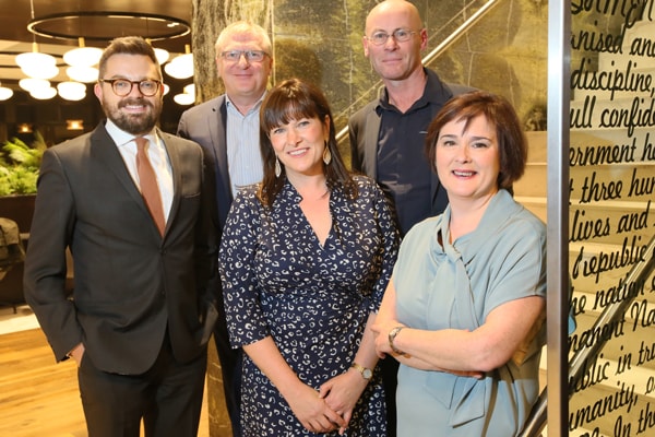 David Fannelly, Peter Ward, Don Crewe, Julie Herlihy and Joanne Hyde