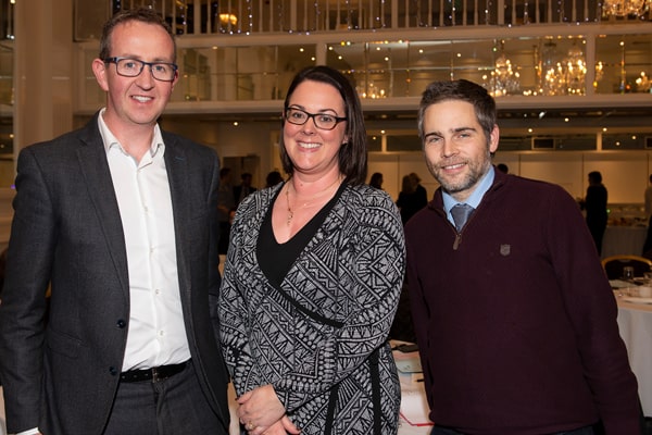 Tomás McHale, Claire Irwin and Gregory McLucas