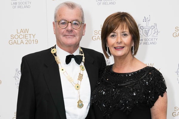 Law Society President Patrick Dorgan and his wife Maria