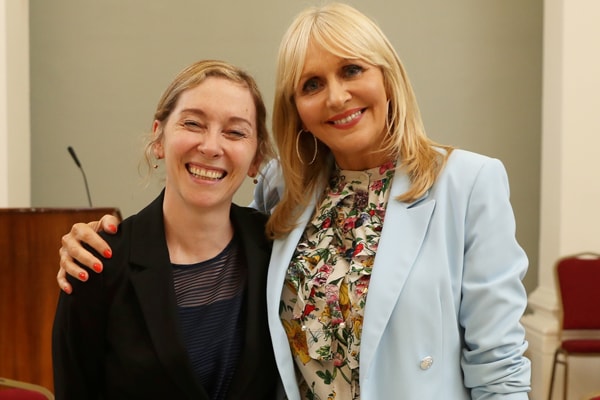 Phile White of Law Society with Miriam O'Callaghan