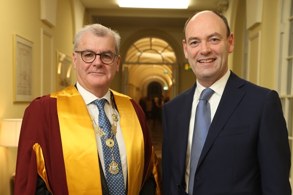 Law Society President Patrick Dorgan and Mr Justice Donald Binchy