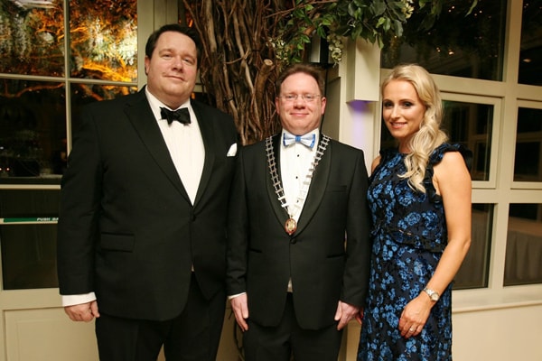 SLA Vice President Robert Baker, SLA President Richard Hammond and SLA Hon Secretary Catherine O’Callaghan