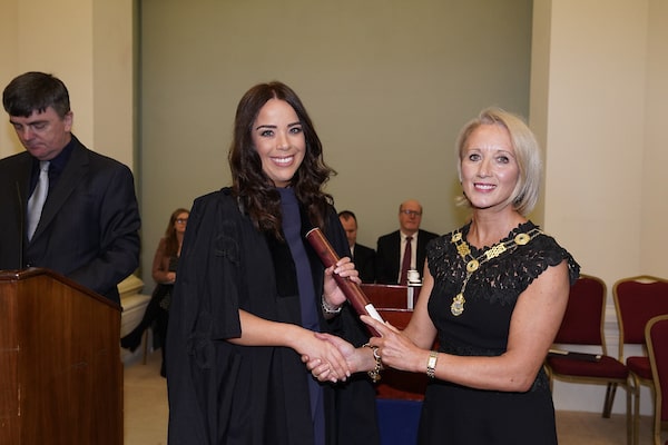 President of the Law Society of Ireland Michele O'Boyle with Lorraine Hearne