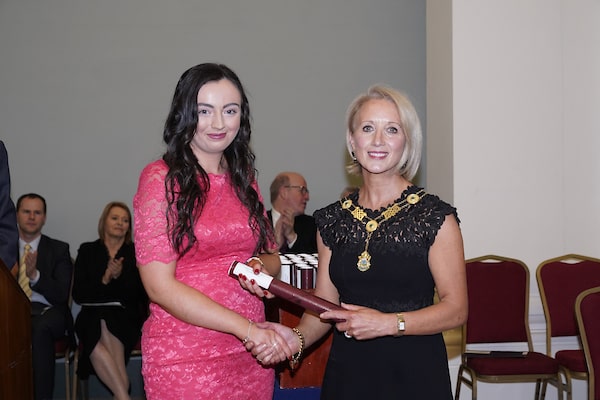 Law Society of Ireland Michele O'Boyle with Caitriona Nic Bhloscaidh