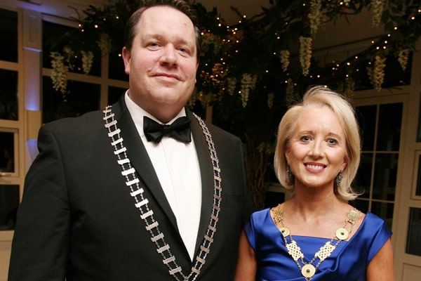 SLA President Robert Baker with with Michele O’Boyle