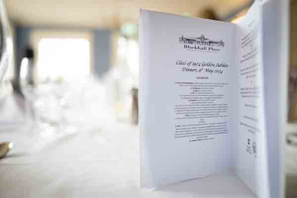 Blackhall Place class of 1974 jubilee dinner