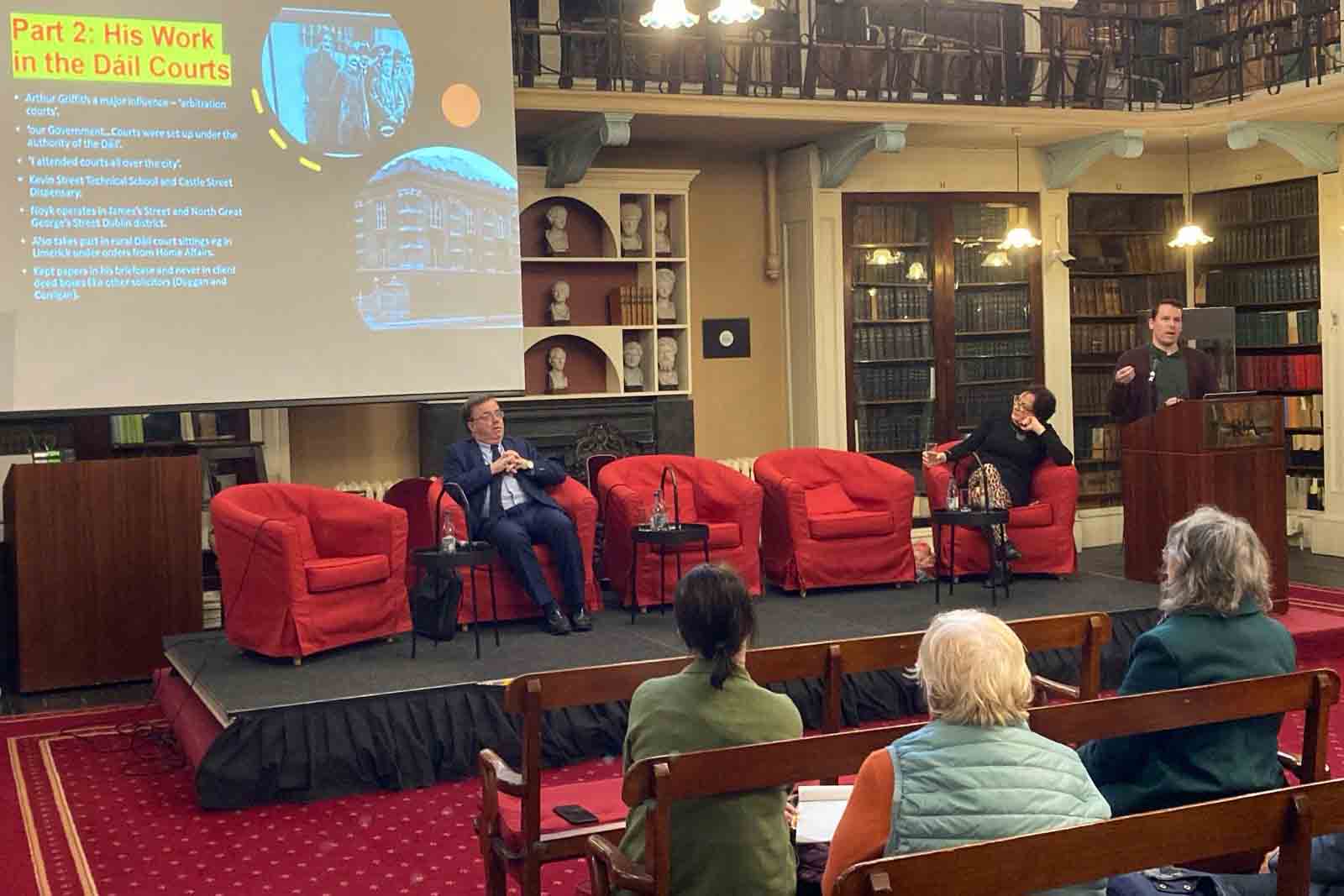 Dr Barry Whelan represented Law Society at recent Royal Irish Academy history lecture 