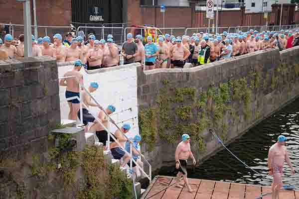 105th annual Dublin Liffey Swim from Rory O'More Bridge