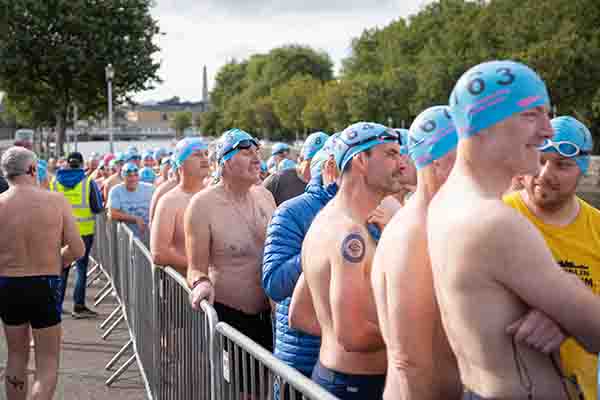 105th annual Dublin Liffey Swim from Rory O'More Bridge