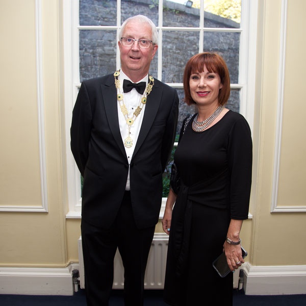 Law Society President Michael Quinlan with Culture Minister Josepha Madigan