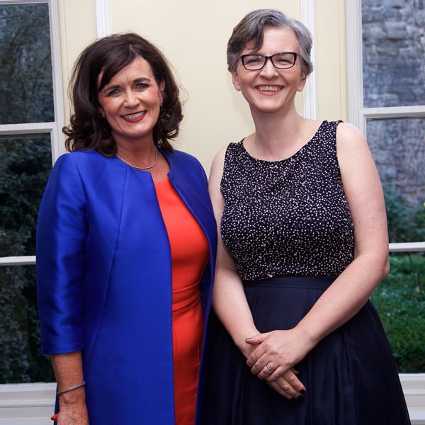 Council member Rosemarie Loftus with Law Society Vice President Michelle Ní Loinsigh