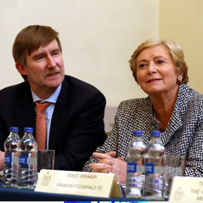 Ken Murphy of the Law Society and former justice minister Frances Fitzgerald