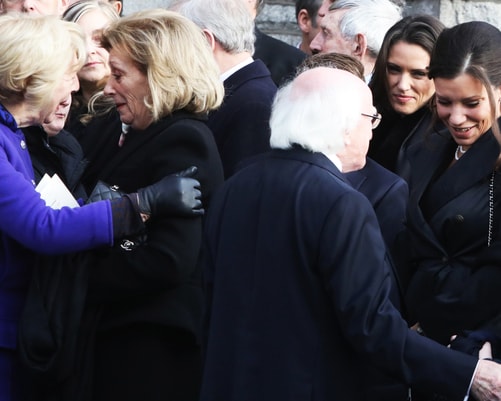 President Higgins and his wife Sabina. Pic: RollingNews.ie