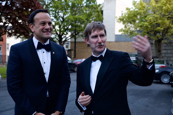 An Taoiseach Leo Varadkar with Law Society's Ken Murphy