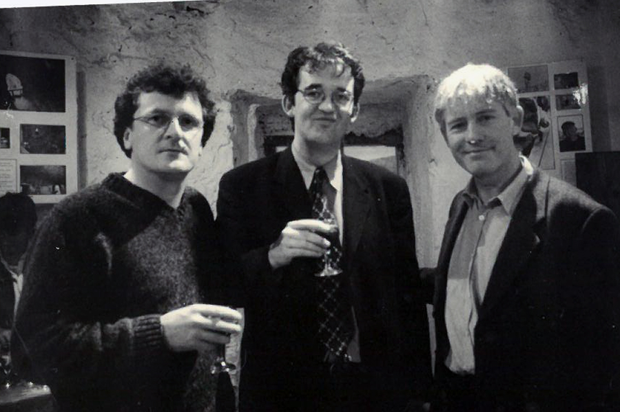 BLS committee member and senior counsel Peter Ward, solicitor Michael Kennedy, and senior counsel Ercus Stewart attending Burren Law School in 1998