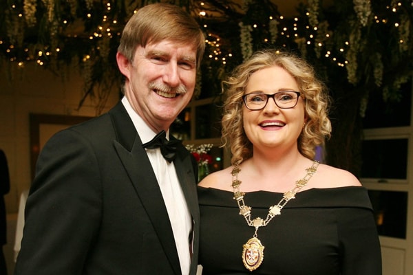 Ken Murphy (Director General Law Society of Ireland) and Suzanne Rice (President of Law Society of Northern Ireland)