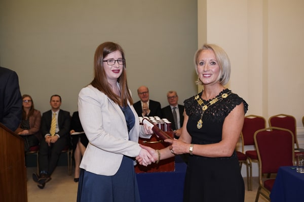 President of the Law Society of Ireland Michele O'Boyle with Aine O Murchú