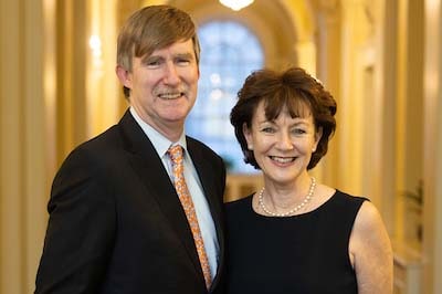 Former DG Ken Murphy and his wife Yvonne
