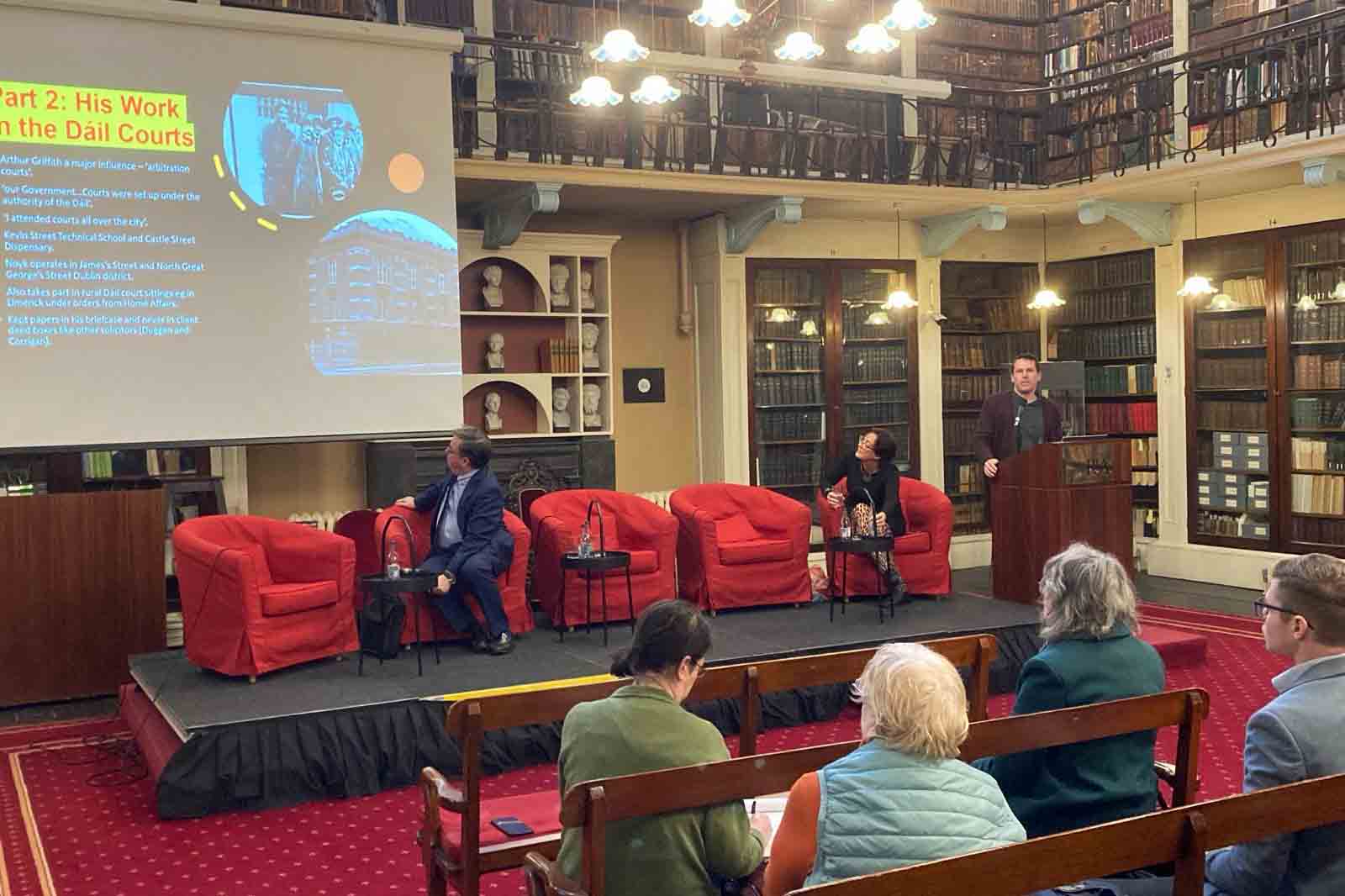Dr Barry Whelan represented Law Society at recent Royal Irish Academy history lecture 