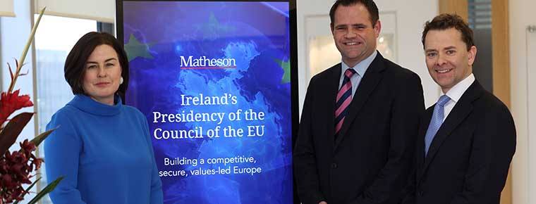 Matheson launches EU presidency resource hub