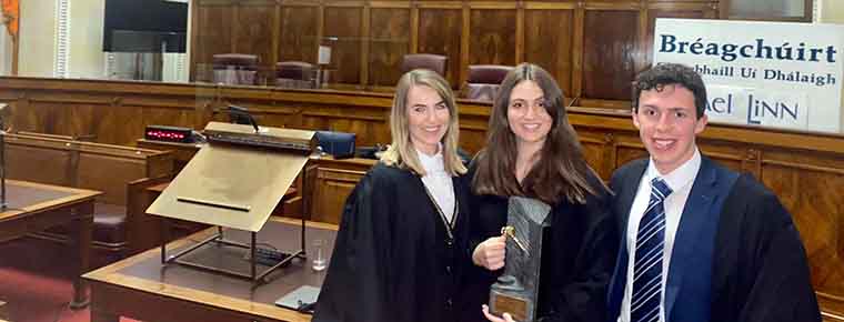 Blackhall Place team wins this year’s Bréagchúirt Uí Dhálaigh