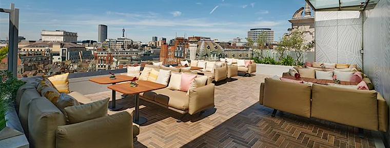 Rooftop venue for LILA summer drinks