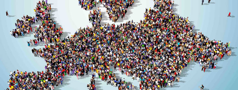Europe’s share of world population declines from 22% to 10% over 70 years