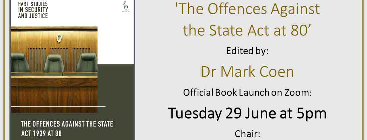 Book to weigh up Offences Against State Act