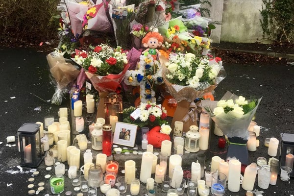 Shrine to murdered Zach Parker outside gym where he was shot dead