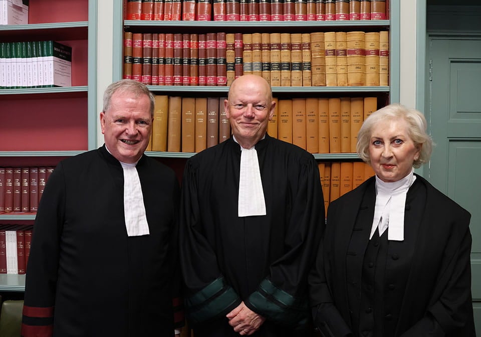 Mr Justice Keenan Johnson is sworn in