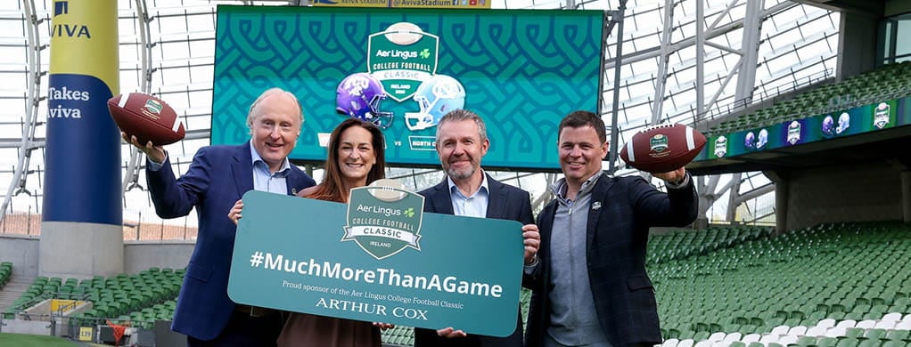 Arthur Cox partners with college-football event