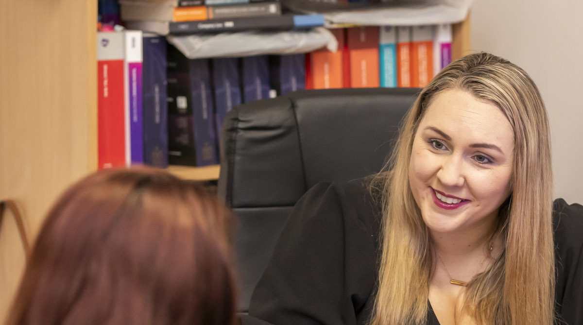 Solicitor client meeting