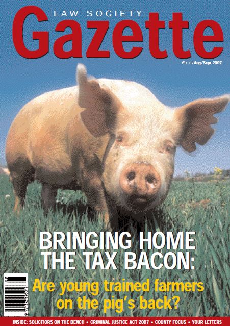 Bringing Home the Tax Bacon: Are young trained farmers on the pig’s back?
