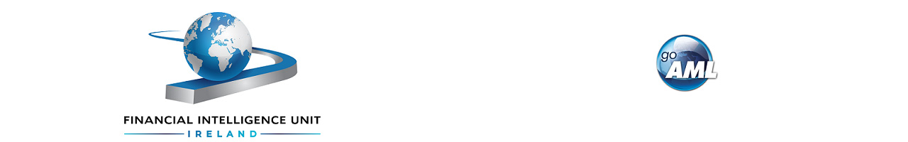 A logo for the Garda Financial Intelligence Unit and GoAML platform