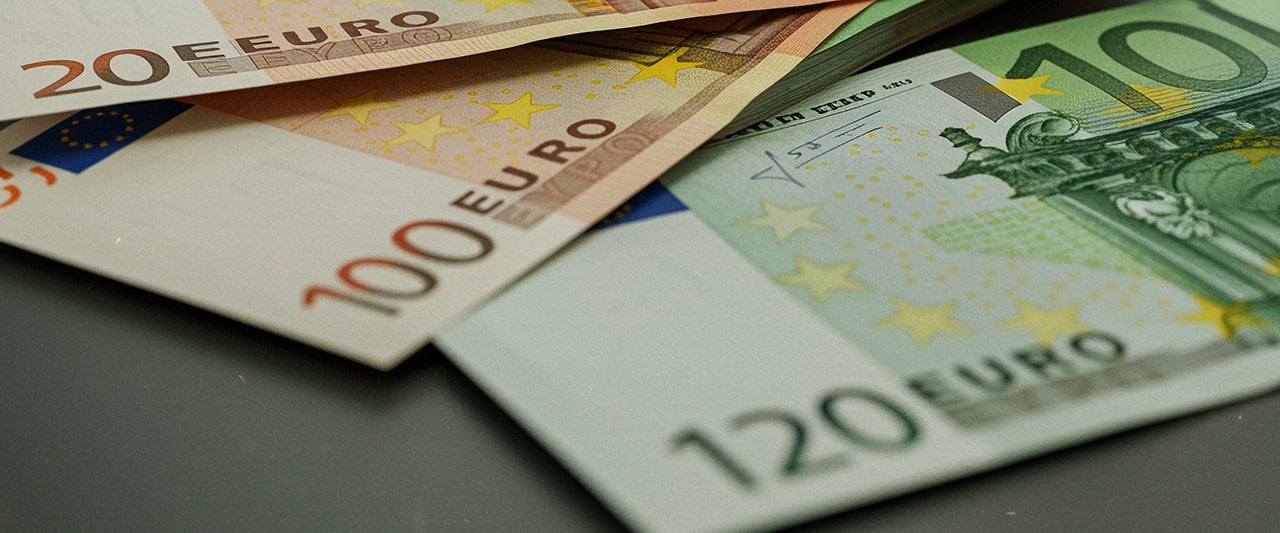 Banknotes on a clean table