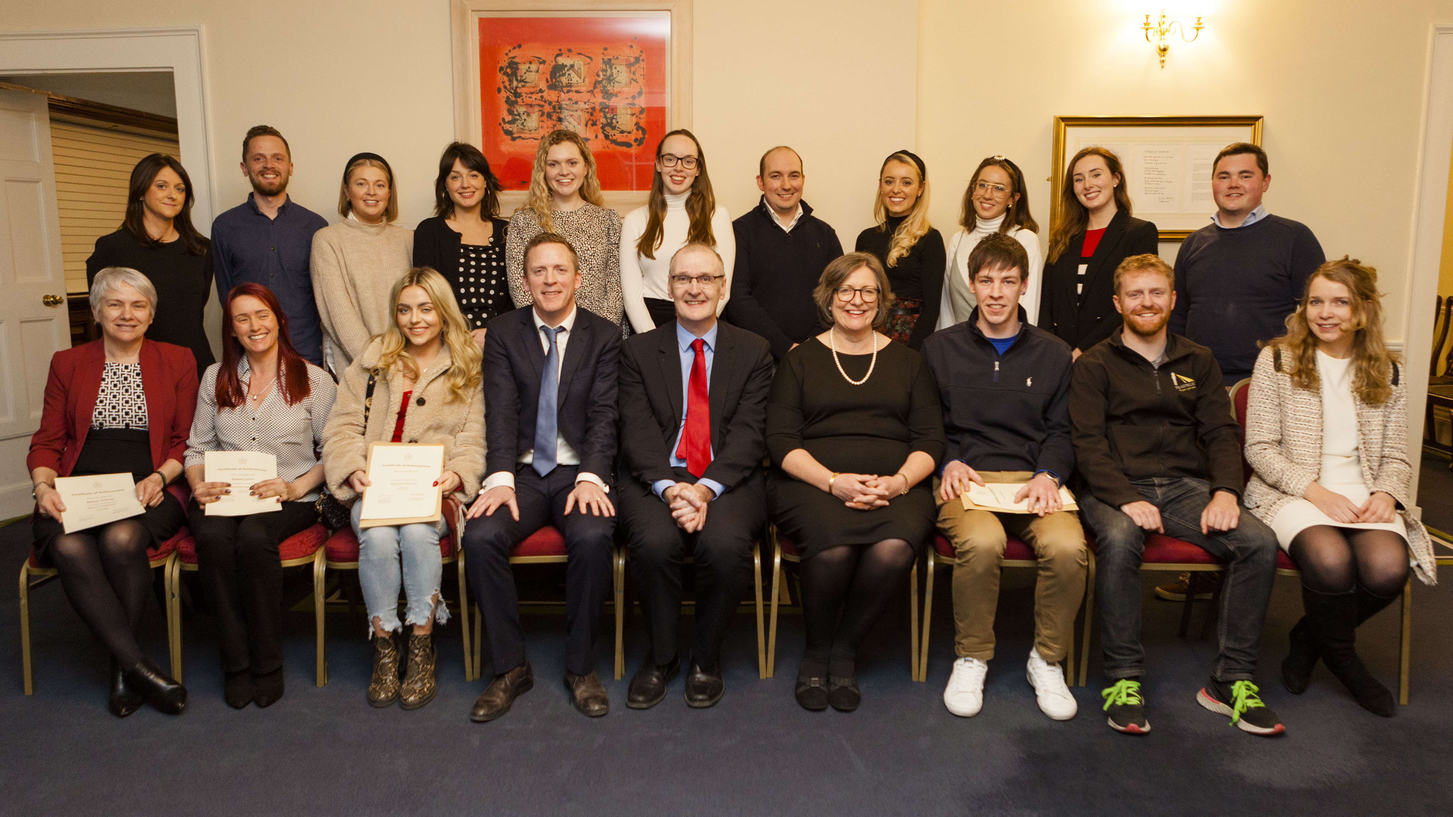 Organisers and volunteers at the Street Law conferral at the Law Society of Ireland on Wednesday 12 Feburary 2020.