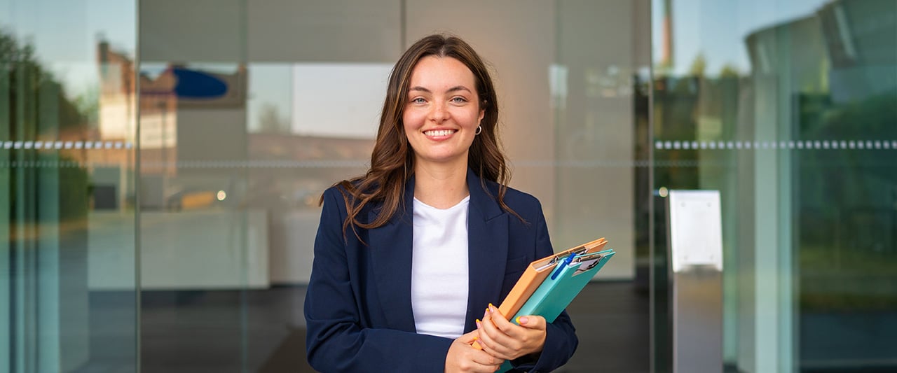 A confident young professional