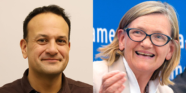 Leo Varadkar and Brigid Laffan