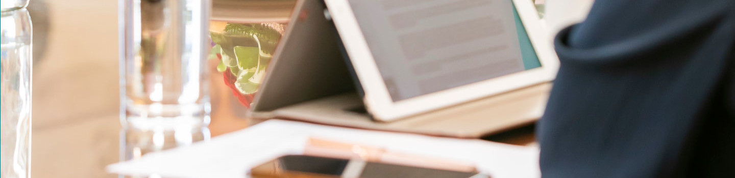 person using AI on a tablet